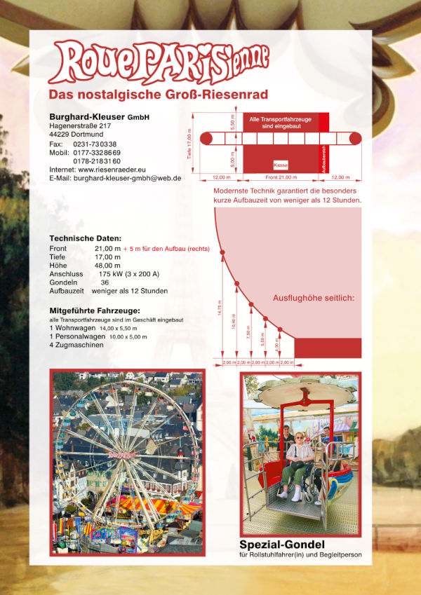 riesenraeder.eu - Unterlagen Riesenrad Roue Parasienne